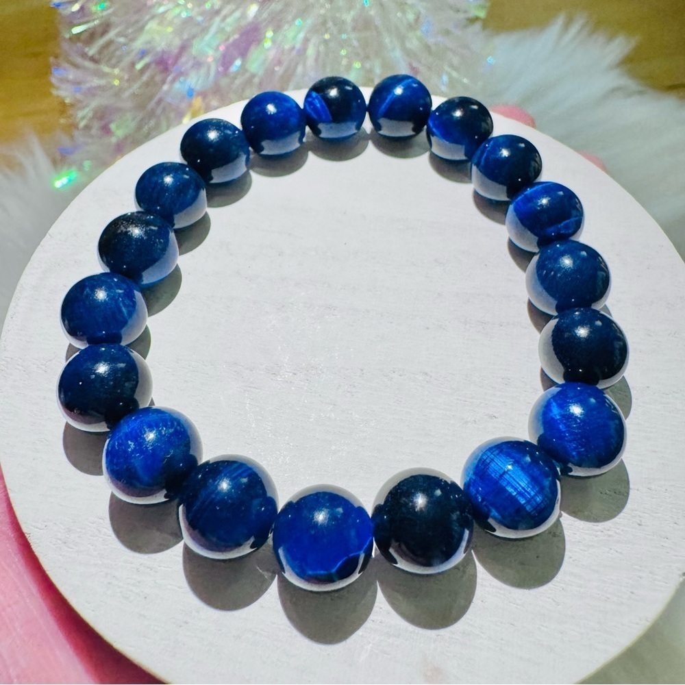 Fusion Navy Blue Tiger Eye Stone Bracelet